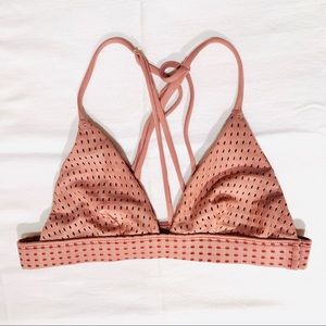 acacia swimwear Swim - Acacia Awapuhi Top in Lipstick Mesh acacia swimwear Swim - Acacia Awapuhi Top in Lipstick Mesh